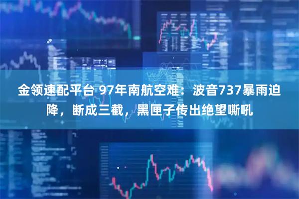 金领速配平台 97年南航空难：波音737暴雨迫降，断成三截，黑匣子传出绝望嘶吼